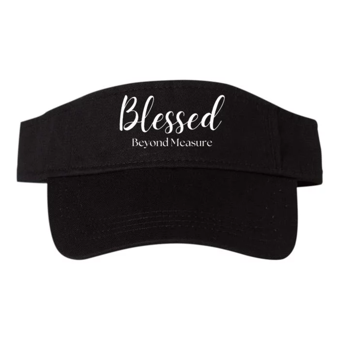 Blessed Beyond Measure Inspirational Christian Valucap Bio-Washed Visor