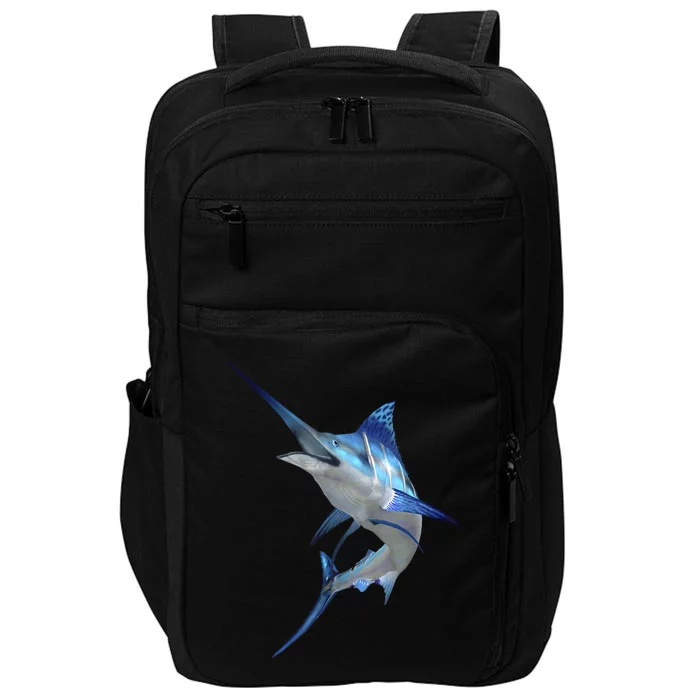 Beautiful Blue Marlin Fishing Impact Tech Backpack