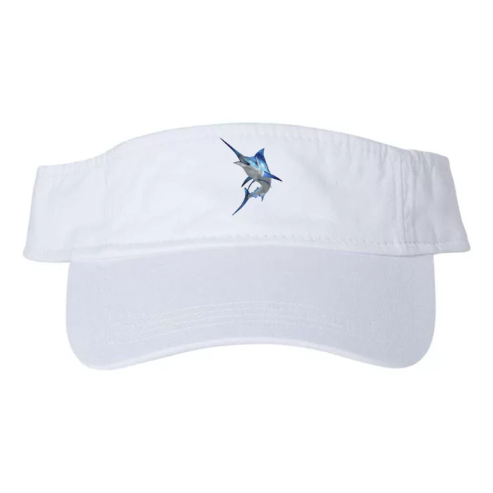 Beautiful Blue Marlin Fishing Valucap Bio-Washed Visor