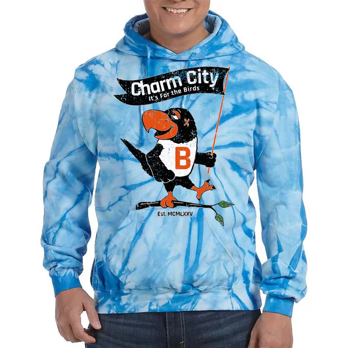 Baltimore Birds Maryland Charm City Pride Tie Dye Hoodie