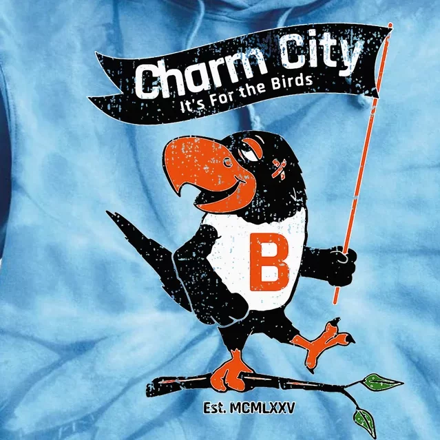 Baltimore Birds Maryland Charm City Pride Tie Dye Hoodie