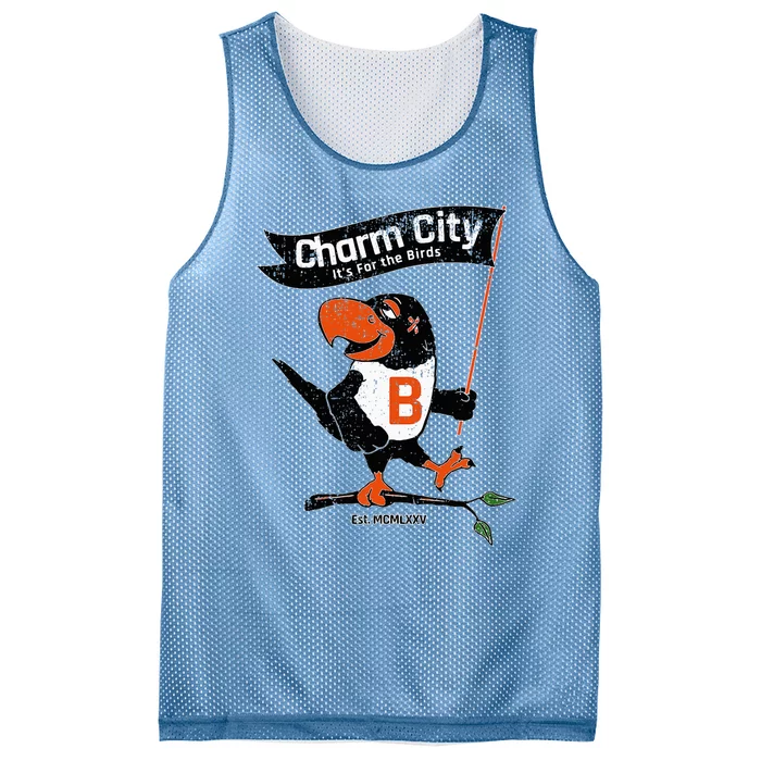 Baltimore Birds Maryland Charm City Pride Mesh Reversible Basketball Jersey Tank