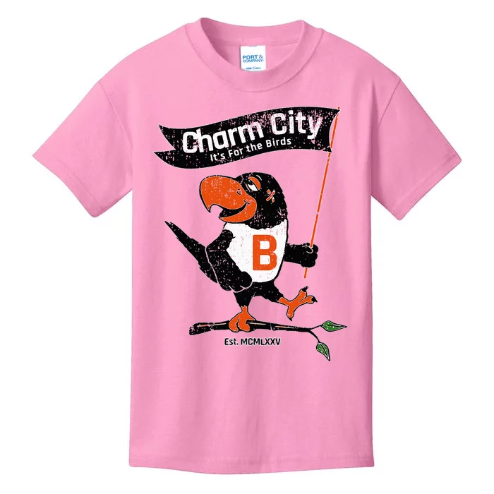 Baltimore Birds Maryland Charm City Pride Kids T-Shirt