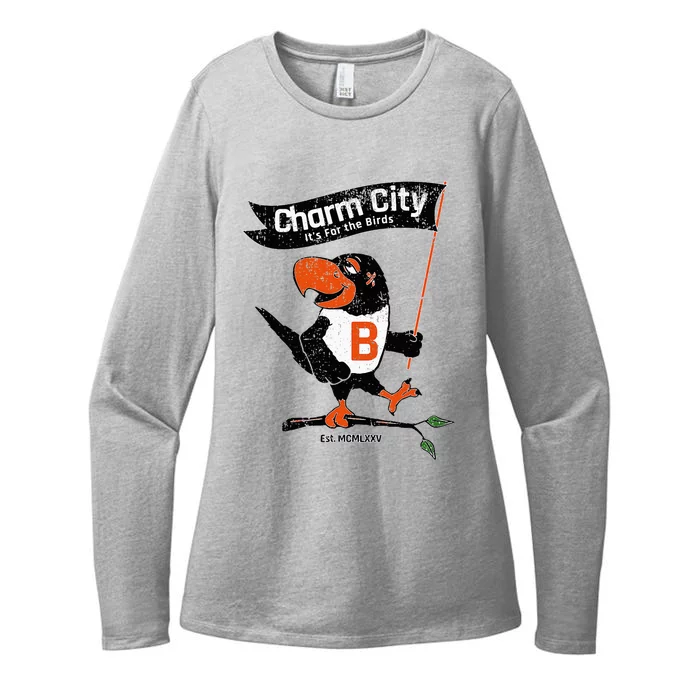 Baltimore Birds Maryland Charm City Pride Womens CVC Long Sleeve Shirt