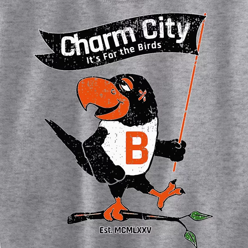 Baltimore Birds Maryland Charm City Pride Kids Sweatshirt