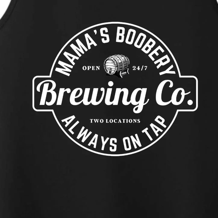 Breastfeeding Brewery Mamas Boobery New Mom Brewing Great Gift Performance Tank