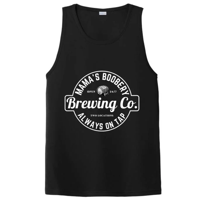 Breastfeeding Brewery Mamas Boobery New Mom Brewing Great Gift Performance Tank