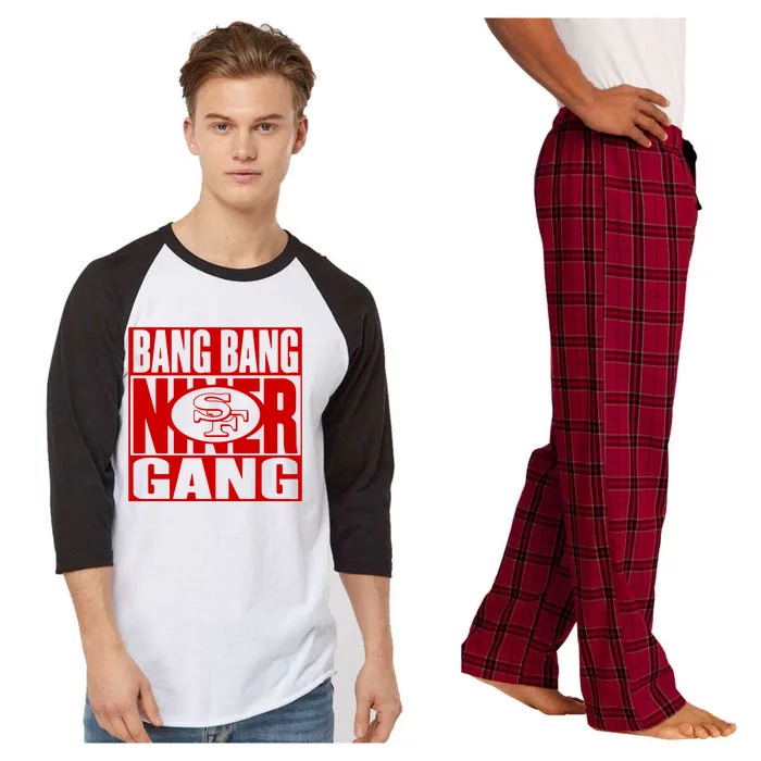 Bang Bang Niner Gang Football San Francisco Sports Raglan Sleeve Pajama Set