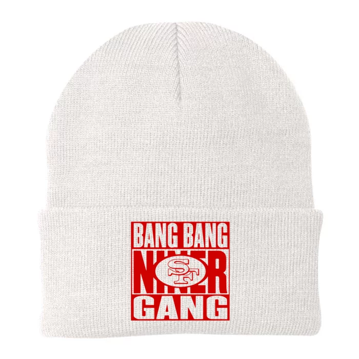 Bang Bang Niner Gang Football San Francisco Sports Knit Cap Winter Beanie