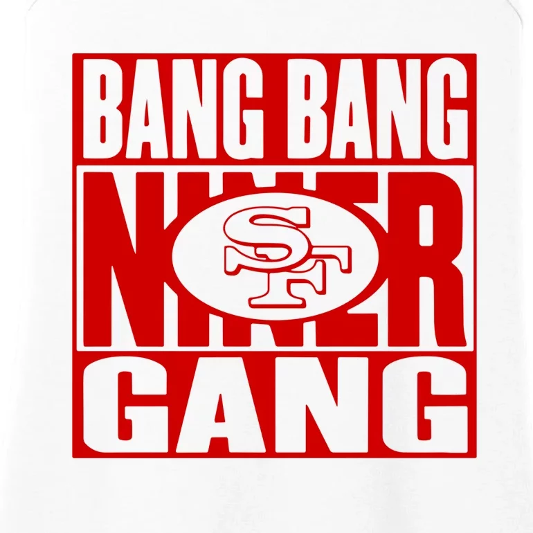 Bang Bang Niner Gang Football San Francisco Sports Ladies Essential Tank