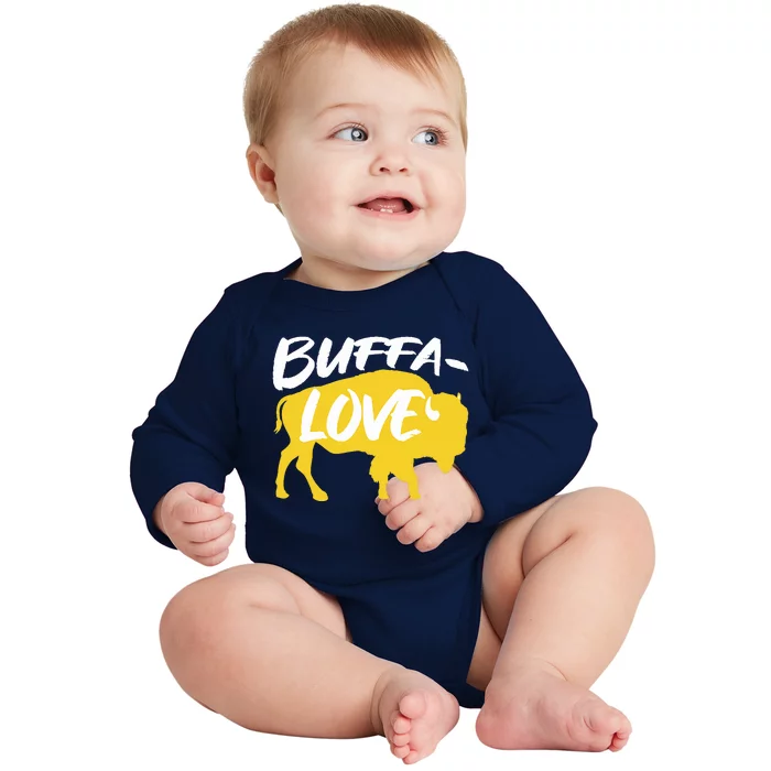 BuffaLove Buffalo New York Baby Long Sleeve Bodysuit