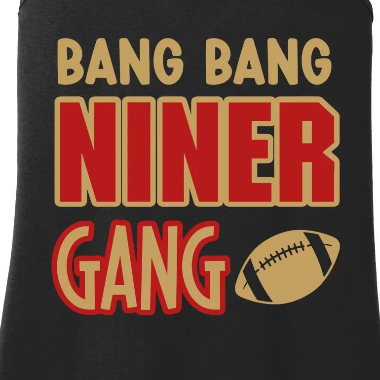 Bang Bang Niner Gang Football San Francisco Sports Ladies Essential Tank