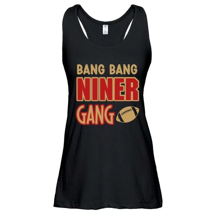 Bang Bang Niner Gang Football San Francisco Sports Ladies Essential Flowy Tank