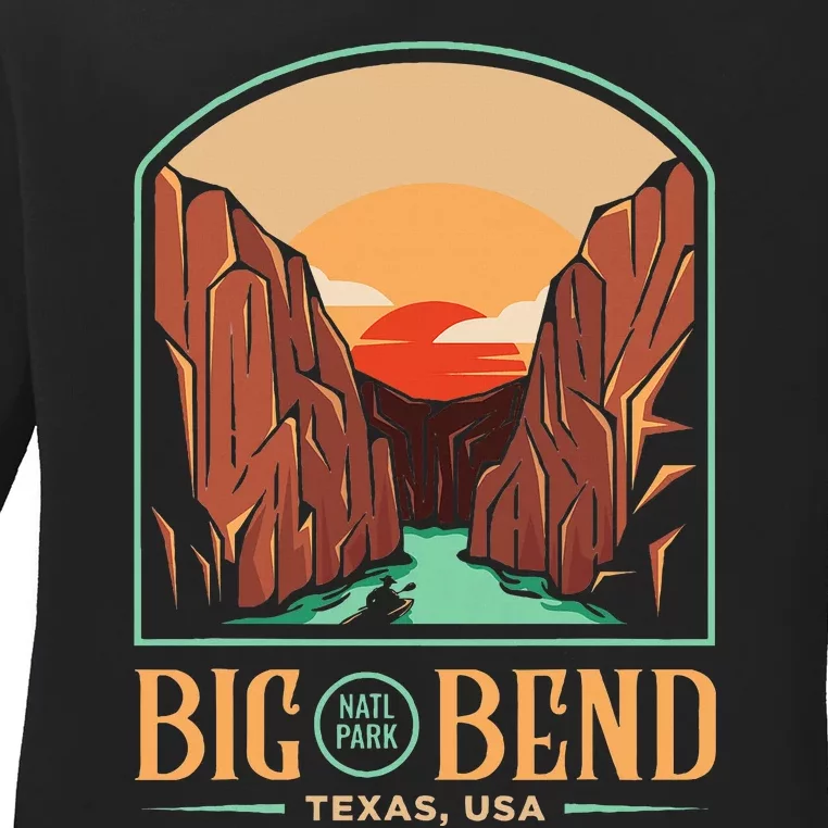 Big Bend National Park Brewster Texas Us Gift Ladies Long Sleeve Shirt