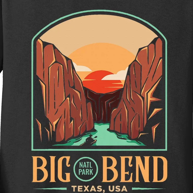 Big Bend National Park Brewster Texas Us Gift Kids Long Sleeve Shirt