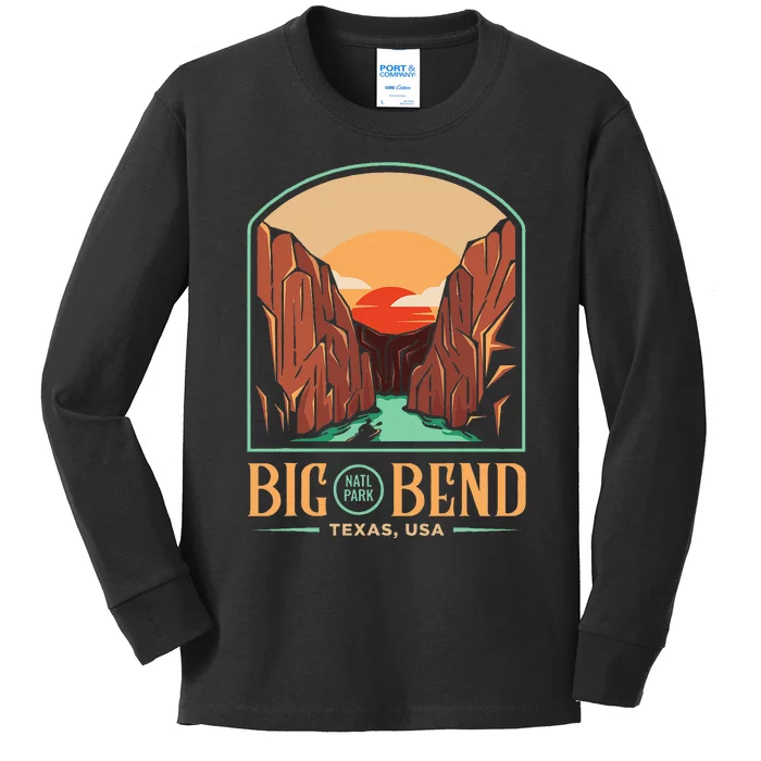 Big Bend National Park Brewster Texas Us Gift Kids Long Sleeve Shirt