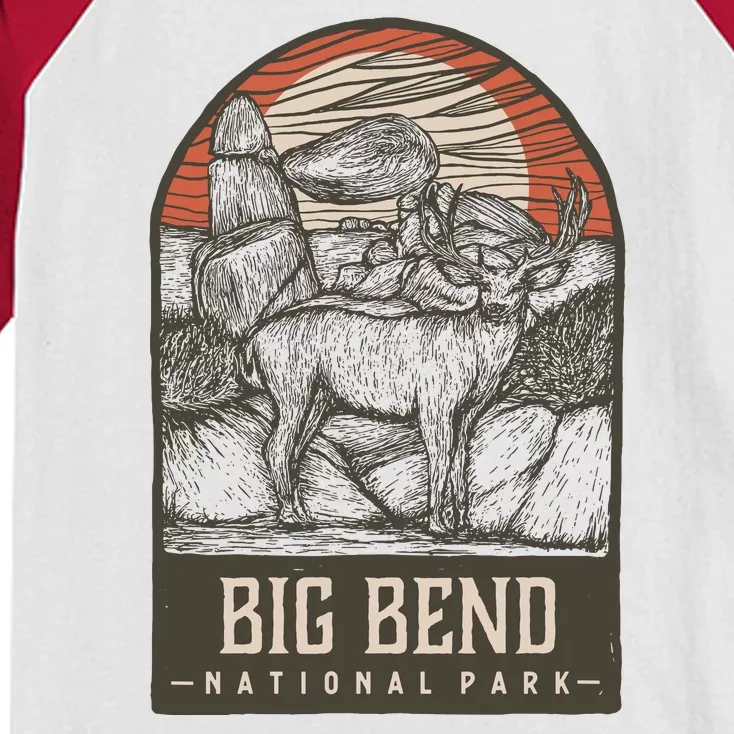 Big Bend National Park Kids Colorblock Raglan Jersey