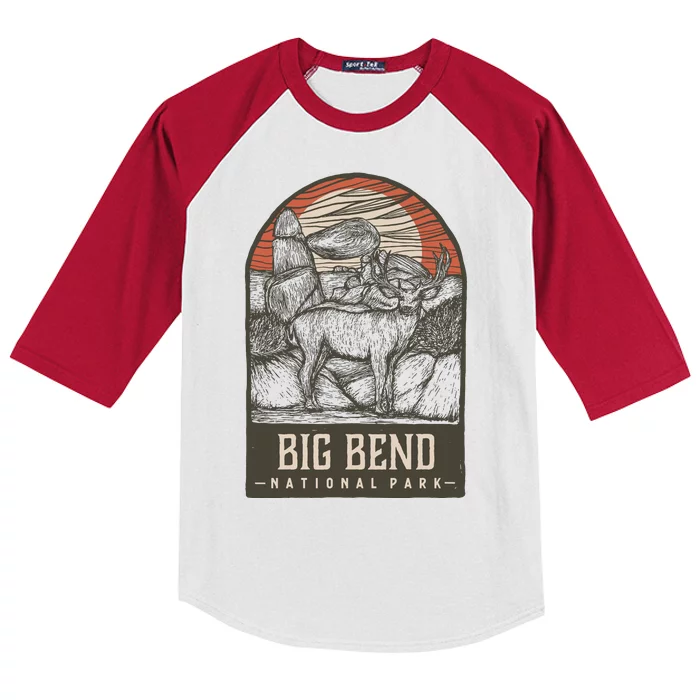 Big Bend National Park Kids Colorblock Raglan Jersey