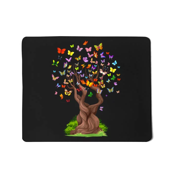 Butterflytree Beautiful Nature Lover Butterfly Mousepad