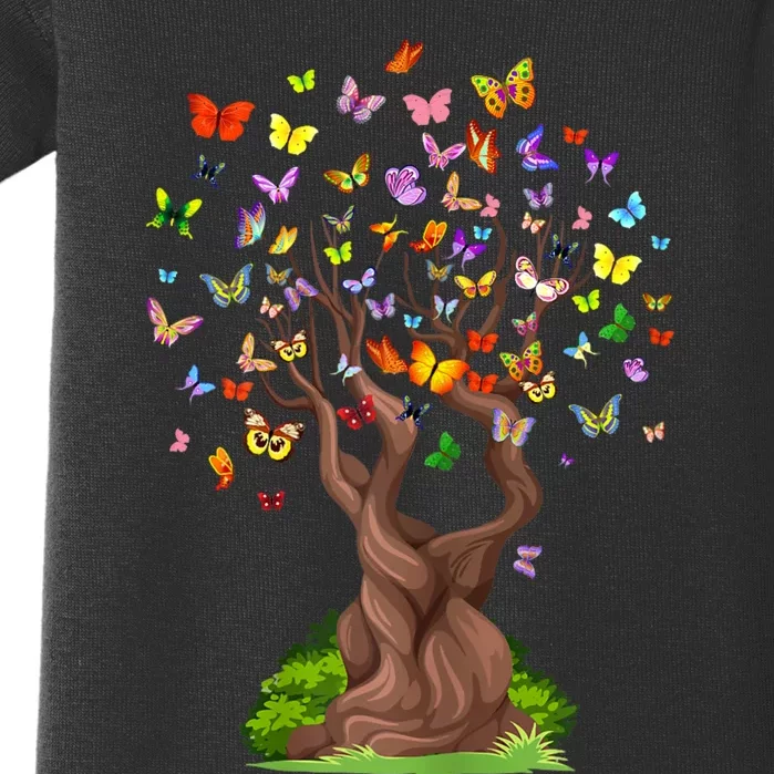 Butterflytree Beautiful Nature Lover Butterfly Baby Bodysuit