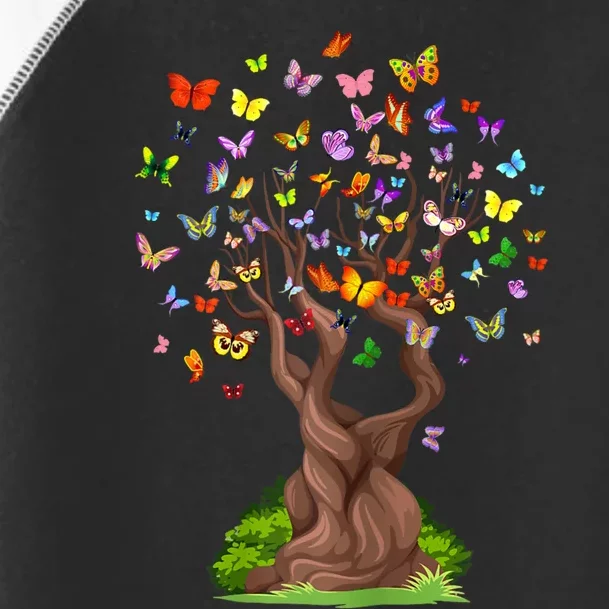 Butterflytree Beautiful Nature Lover Butterfly Toddler Fine Jersey T-Shirt