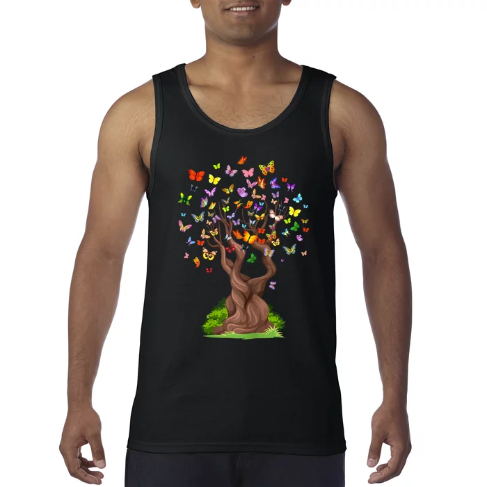 Butterflytree Beautiful Nature Lover Butterfly Tank Top