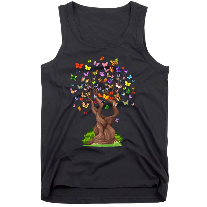 Butterflytree Beautiful Nature Lover Butterfly Tank Top