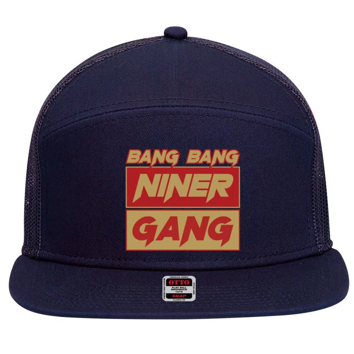 Bang Bang Niner Gang 7 Panel Mesh Trucker Snapback Hat