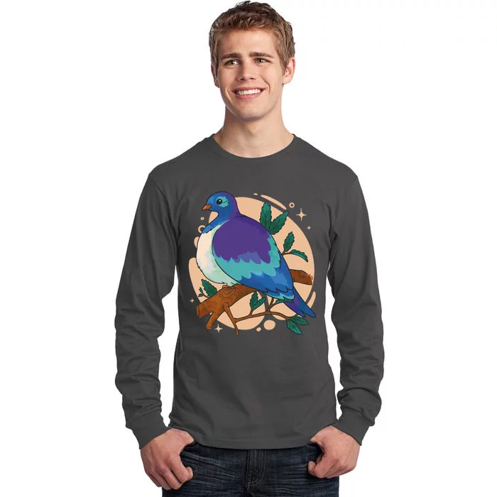 Blue Bird Nature Art Tall Long Sleeve T-Shirt