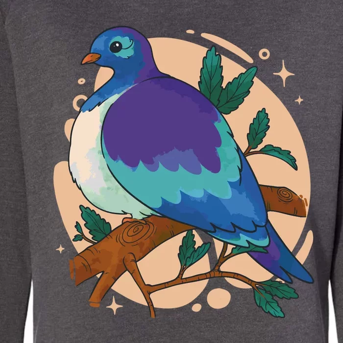 Blue Bird Nature Art Womens California Wash Sweatshirt