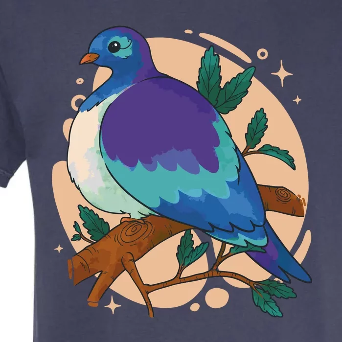 Blue Bird Nature Art Garment-Dyed Heavyweight T-Shirt