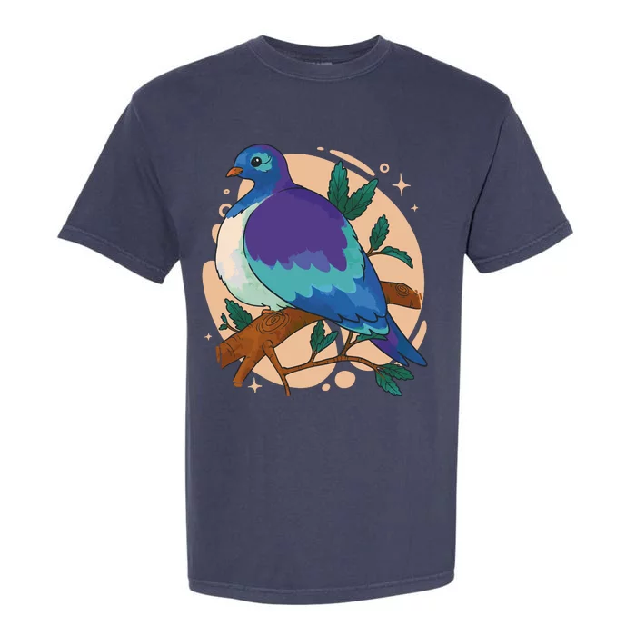 Blue Bird Nature Art Garment-Dyed Heavyweight T-Shirt