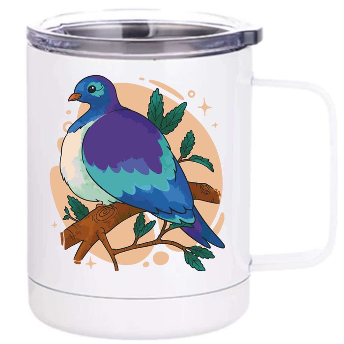 Blue Bird Nature Art Front & Back 12oz Stainless Steel Tumbler Cup