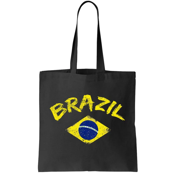 Brasil Brazilian National Flag Soccer Jersey Football Tote Bag