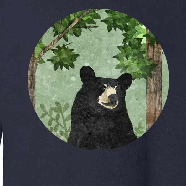 Black Bear Nature Toddler Sweatshirt