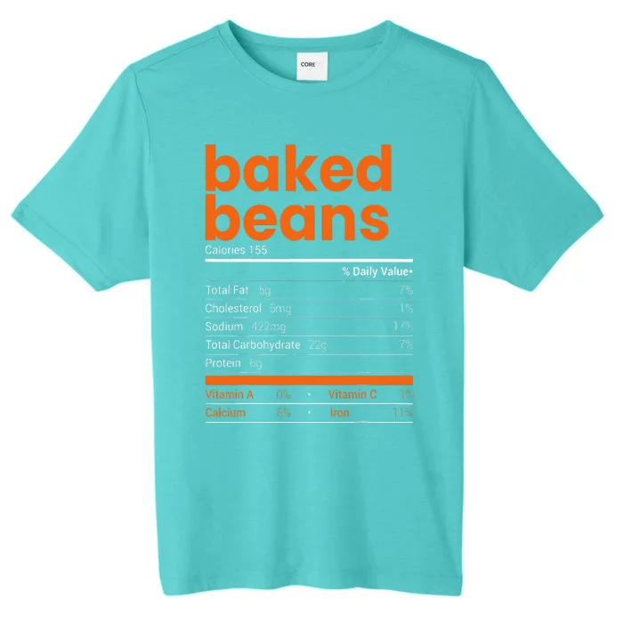 Baked Beans Nutrition Facts 2021 Thanksgiving Food Christmas ChromaSoft Performance T-Shirt