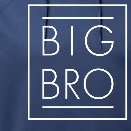 Big Bro New Baby Sibling Performance Fleece Hoodie