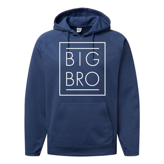 Big Bro New Baby Sibling Performance Fleece Hoodie