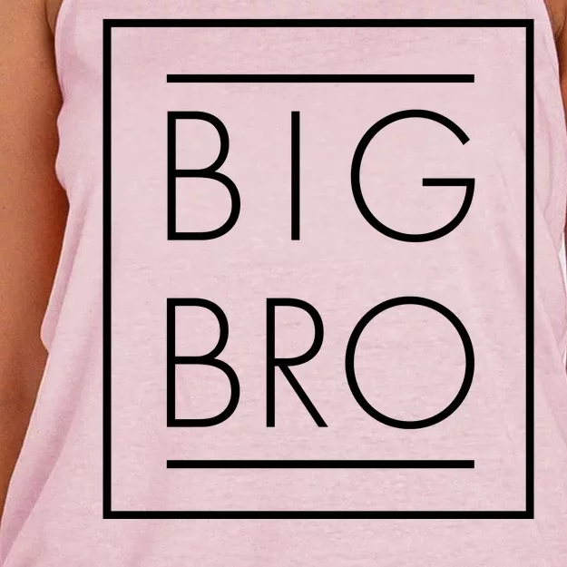 Big Bro New Baby Sibling Women's Knotted Racerback Tank