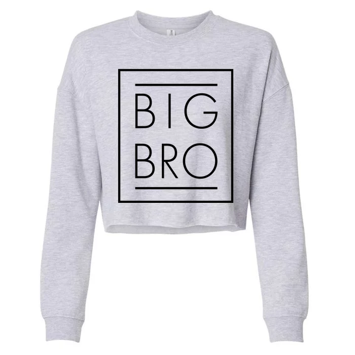 Big Bro New Baby Sibling Cropped Pullover Crew