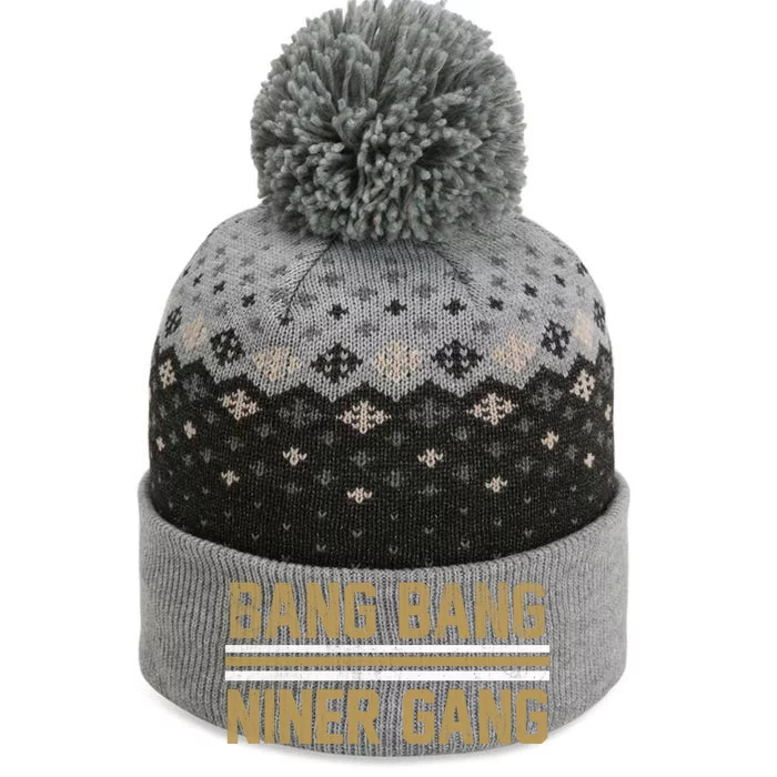 Bang Bang Niner Gang San Francisco The Baniff Cuffed Pom Beanie