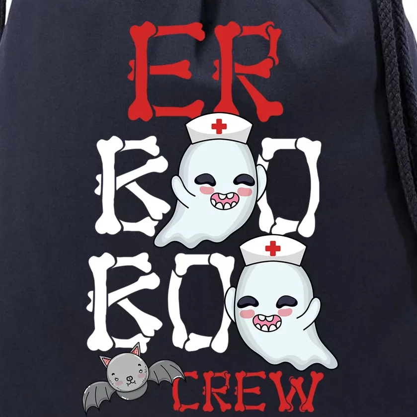 Boo Boo Nurse Crew Er Lazy Diy Halloween Costume Rn Nursing Cute Gift Drawstring Bag