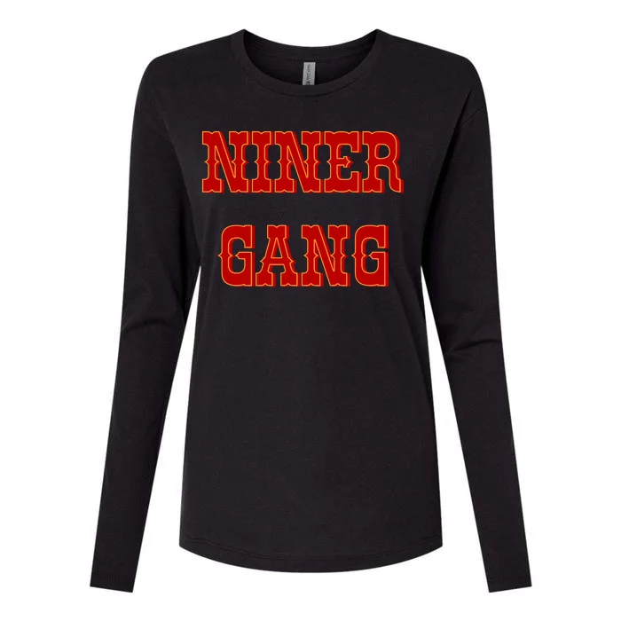 Bang Bang Niner Gang Womens Cotton Relaxed Long Sleeve T-Shirt