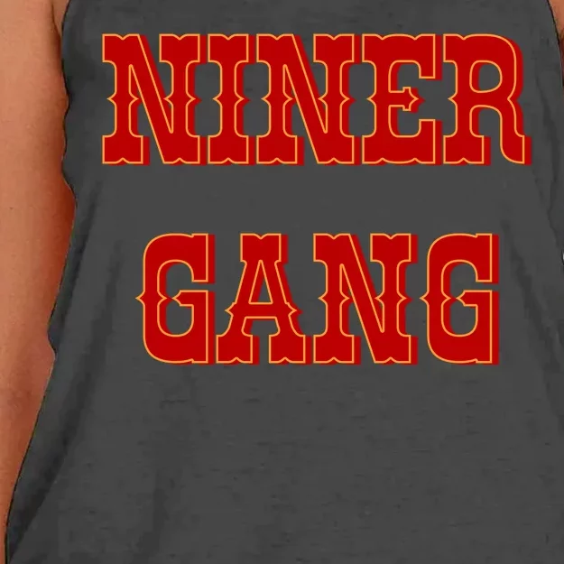 Bang Bang Niner Gang Women's Knotted Racerback Tank