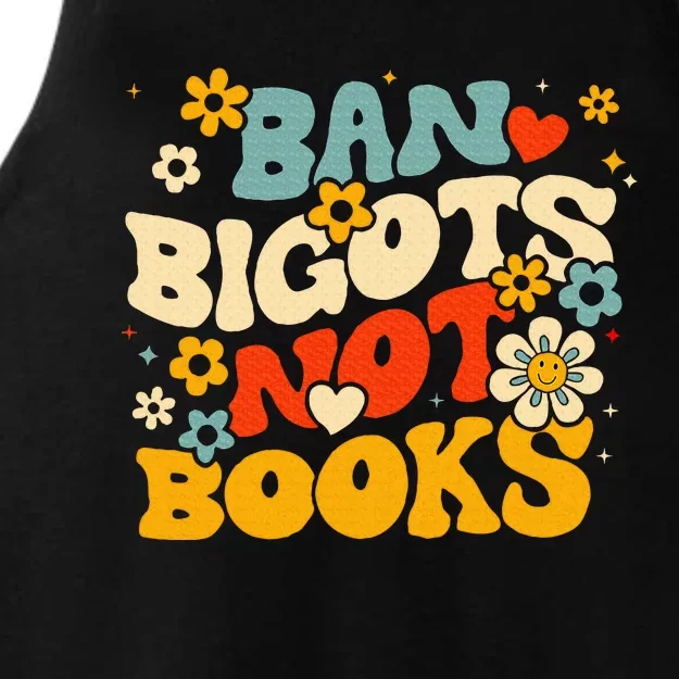 Ban Bigots Not Books Ladies Tri-Blend Wicking Tank