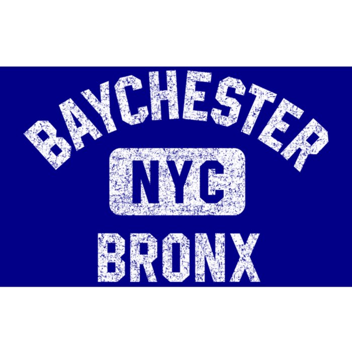 Baychester Bronx Nyc Gym Style Distressed White Print Gift Bumper Sticker