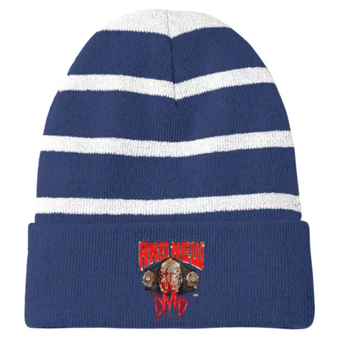 Britt Baker New Striped Beanie with Solid Band