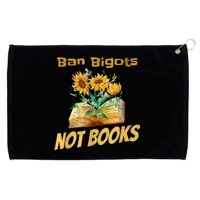 Ban Bigots Not Books | Bookish | Reading Banned Books Retro Grommeted Golf Towel