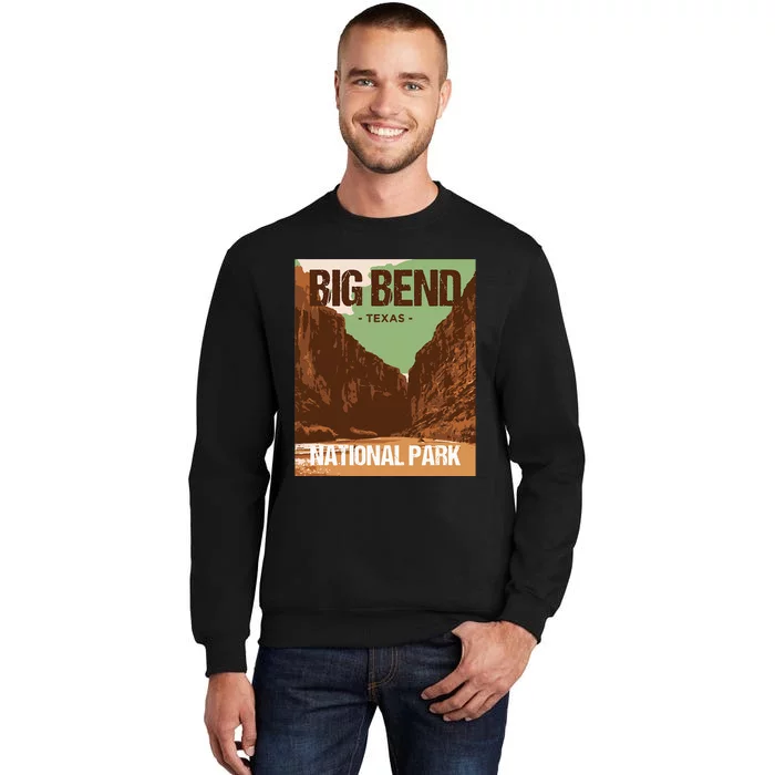 Big Bend National Park Texas Poster Design Sweatshirt