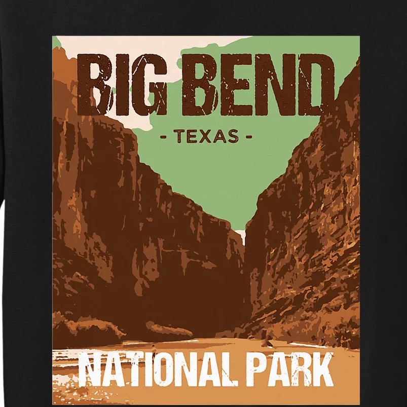 Big Bend National Park Texas Poster Design Sweatshirt